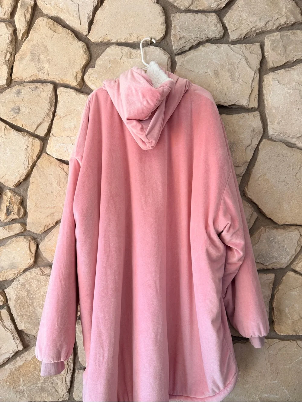 Pink Hooded Oversized Wearable Blanket - The Comfy
